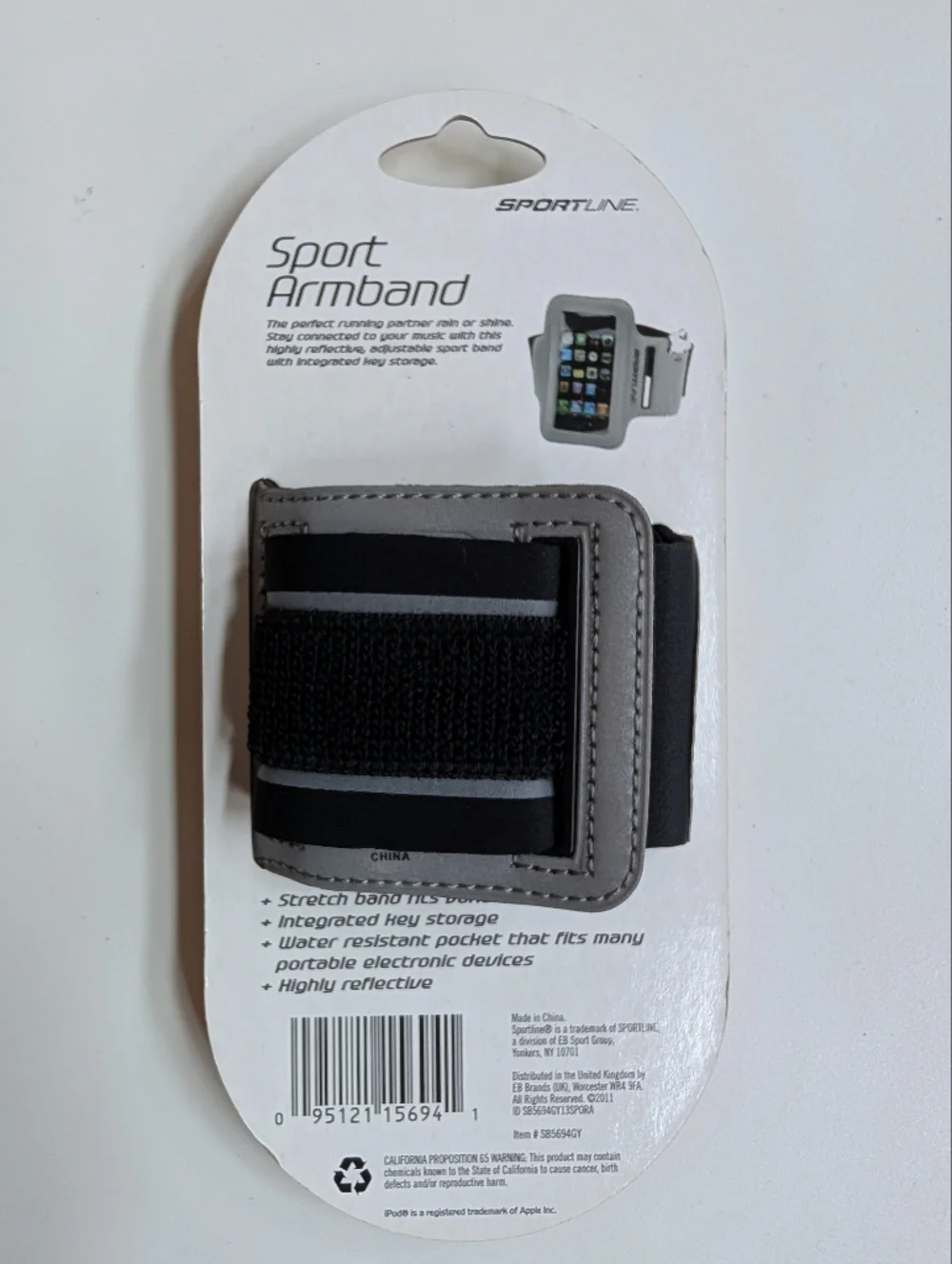 Universal Sportline iPod & MP3 Player Armband Running Adjustable Wrist Strap